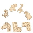 thumbnail image 3 of Eease 40pcs Wooden Animal Shape Cutouts DIY Craft Blank Animal Slices Unfinished Wood Slices, 3 of 7
