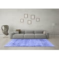 thumbnail image 3 of Ahgly Company Machine Washable Indoor Rectangle Persian Blue Traditional Area Rugs, 6' x 9', 3 of 4