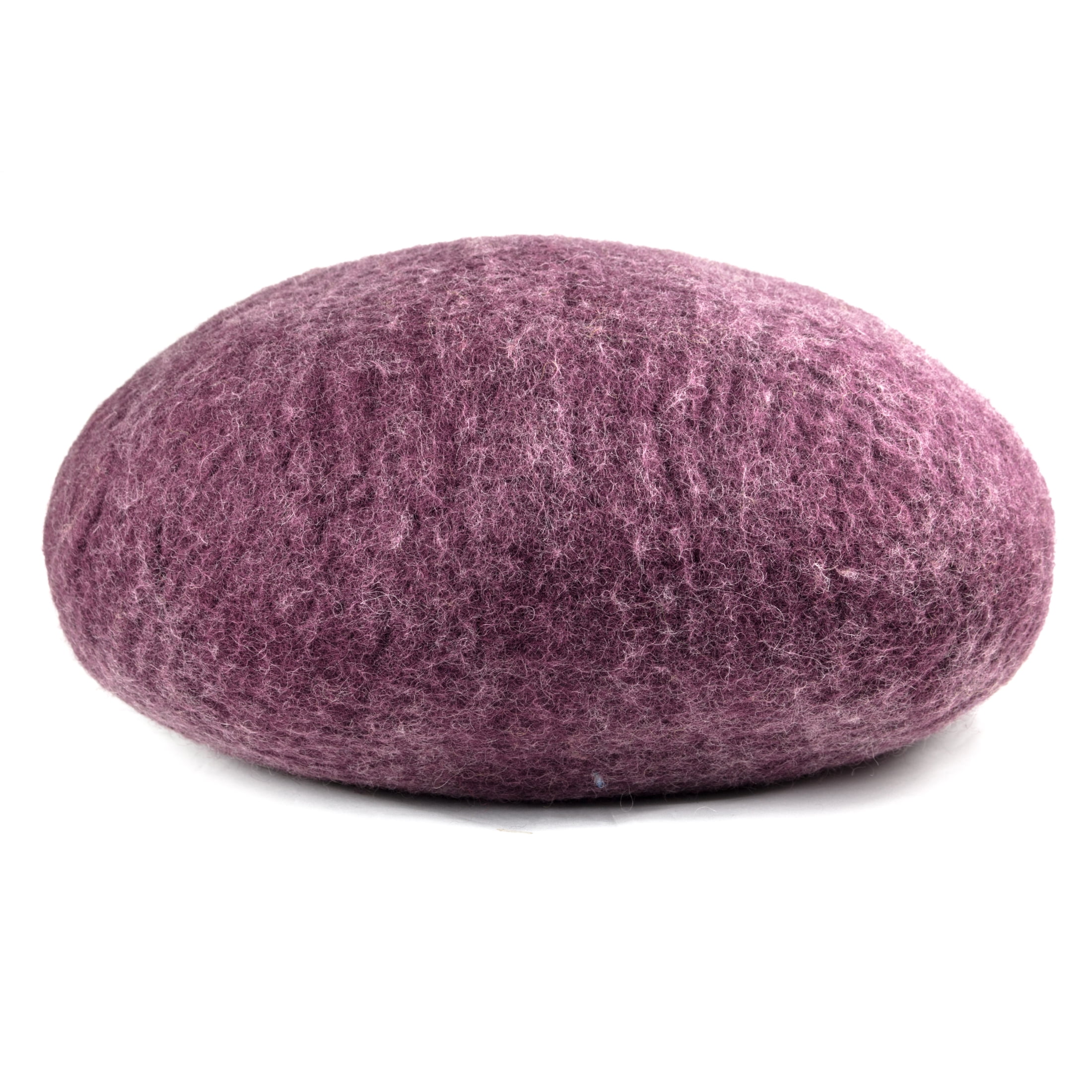 Yeti Pet Cave Bed for Cats, Dogs and Other Small Pets or Critters, 100% New Zealand Wool, Purple, 1 Count