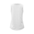 thumbnail image 4 of Vedolay Womens Summer Tops Women's Spaghetti Straps V Neck Satin Cowl Neck Tank Top Sleeveless Blouses,White XL, 4 of 4
