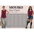 thumbnail image 7 of MOYIKO Tank Tops for Women Summer V Neck T Shirts Trendy Sleeveless Basic Tee Loose Fit, 7 of 7