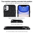 thumbnail image 2 of for iPhone 12 Mini Wallet Case with Card Holder RFID Blocking, Kickstand Card Slots Case, Dimaond Patterned Elegent PU Leather,Double Back Flip Magnetic Clasp and Durable Shockproof Cover,Black, 2 of 8
