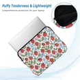 thumbnail image 2 of FORMRS 15"-15.6" Laptop Sleeve Protective Case Soft Carrying Quilted Computer Bag Cover, Vibrant Strawberries, 2 of 7