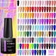 thumbnail image 2 of MEET ACROSS-esmalte de Gel para uñas, barniz de diseño para manicura, con lentejuelas y purpurina láser de colores, UV, LED, 140 colores, 7ml, 2 of 4