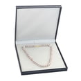 thumbnail image 4 of 14K Gold 8-9mm AAAA Quality Pink Freshwater Cultured Pearl Necklace for Women in 17 Princess Length, 4 of 7