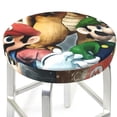thumbnail image 3 of Lsque Mario Round Bar chair cushion covers Velvet Fabric Premium Comfort Protects from Scratches and Stains for 14-17 Inch Chair- 12 inch, 3 of 7