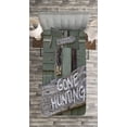 thumbnail image 3 of Ambesonne Hunting Quilted Bedspread Set 2 Pcs, Old Cottage Door, Twin Size, Multicolor, 3 of 3