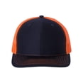 thumbnail image 1 of Gorra Richardson Snapback Trucker ajustable azul marino/naranja, 1 of 4