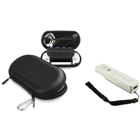 Insten Black Eva Case with Black Wrist Strap For Sony Playstation Vita