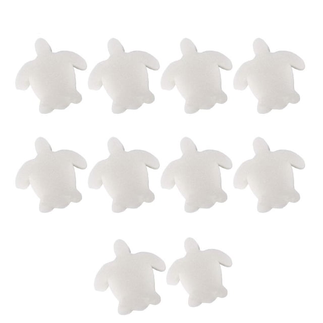10 Pcs Éponge Absorbante d'Huile Crémeuse pour Spa et Piscine