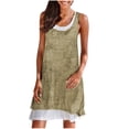 thumbnail image 1 of Fridja Femmes Robe d'Été Imprimé Floral Robe Débardeur Sans Manches Flowy Robes, 1 of 4