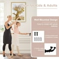 thumbnail image 6 of Canddidliike 4 Feet Wall-Mounted Ballet Barre for Yoga, Multifunctional Ballet Barre, Gym Exercise Equipment, Black, 6 of 10