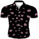 thumbnail image 1 of Camisa de hombre Henry Top Color sólido Negro Azul Blanco Moda Sencilla Nueva Casual Exterior Calle Primavera Verano 2024, 1 of 6