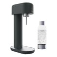 thumbnail image 1 of Mysoda Ruby 2 Máquina de agua con gas - Máquina silenciosa de agua carbonatada de aluminio resistente y duradero y botella de agua de 1 litro - Sin bombona de CO2 - Color negro plateado, 1 of 5