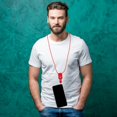 thumbnail image 3 of Lindbes 5Pcs Detachable Cell Phone Neck Lanyard Candy Color Braided Neck Leather Strap with Bear for iPhone 6s Plus ID Badge Camera Mp3 PSP USB Flash Drive, 3 of 5