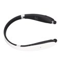 thumbnail image 1 of Retractable Earbuds Headset, Foldable Lightweight Neckband  Headphone Stereo  For Running White, 1 of 8