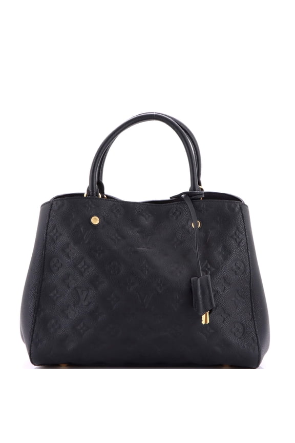 Pre-Owned Montaigne Handbag Monogram Empreinte Leather MM By Rebag