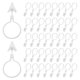 thumbnail image 4 of 100 anillas de cortina con clips: anillas de resina, ganchos para cortinas, ropa de bebé, pantalones, perchas de tensión, decoración del hogar., 4 of 6