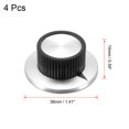 thumbnail image 2 of 4 Pcs Perilla de Control de Altavoz Perilla de Amplificador de Potencia 36x15mm Tapa de Perilla de Indicación de Flecha para Potenciómetro de Eje de 6mm, 2 of 3