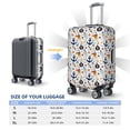 thumbnail image 4 of Susaid Pirate skulls Elastic Print Elastic Washable Suitcase Cover with Hidden Zipper, Fits 18-32 Inch Luggage for Protection During Travel-Large, 4 of 7