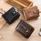 thumbnail image 3 of Billetera de cuero Cartera de cuero con cremallera plegable para hombres Bolsa de viaje Regalo BULL CAPTAIN Billetera de cuero, 3 of 7