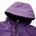 thumbnail image 6 of BADHUB Men's Waterproof Softshell Jacket 2025 Lightweight Windproof Packable Windbreaker Long Sleeve Outdoor Hiking Camping Rain Coat with Hood Purple M, 6 of 7