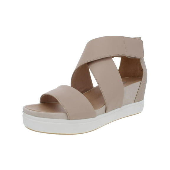 Dr. Scholl's Womens Scout High Leather Open Toe Platform Sandals