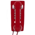 thumbnail image 1 of Teléfono de Pared Retro con Cable Montaje en Pared Rojo, 1 of 7