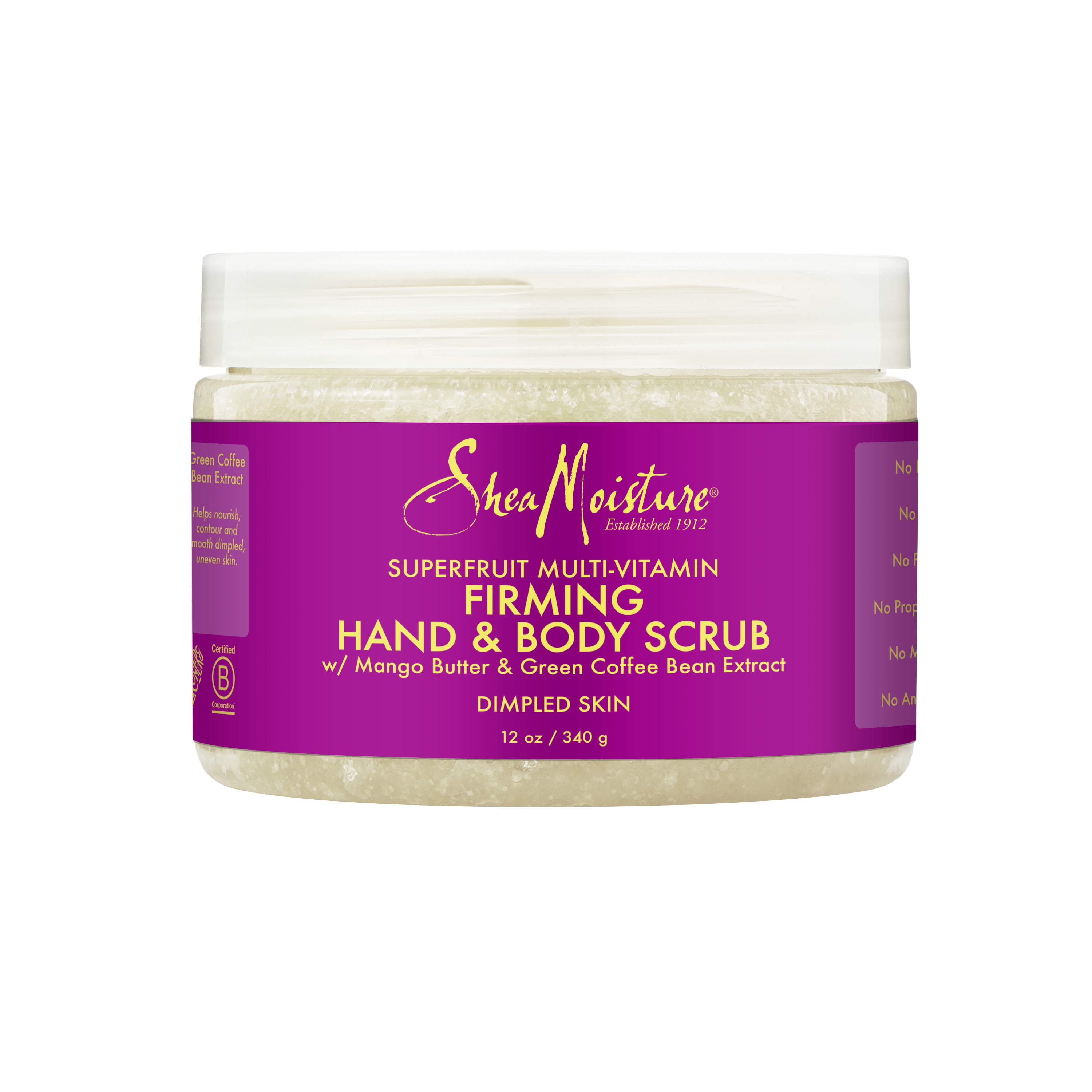 SheaMoisture Hand & Body Exfoliator SuperFruit Complex, 12 oz Walmart