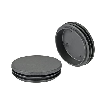 - 10 Pcs 74mm Dia Plastic Tubing Plug Round Post End Caps for Handrail Stair Newel Guardrail Tube Black