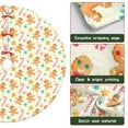thumbnail image 6 of 36 Inch Christmas Tree Skirt – Velvet Plush Tree Mat, Soft Thickened Polyester with Red Ties, Single-Sided Printing, Available in 30in/36in/48in, Perfect for Holiday Xmas Tree Decoration, 6 of 7