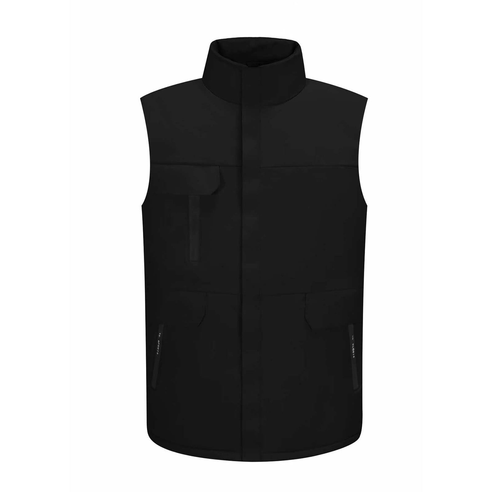 UTSJKR Vests for Women Lightweight Sleeveless Stand Collar Vest Waterproof Hiking Travel Golf Running Jacket with Pockets Black XXXL