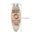 thumbnail image 2 of OUNONA Set of 2 Vintage Wood Surfboard Wall Signs for Bar, Porch, Beach Decor, 2 of 8