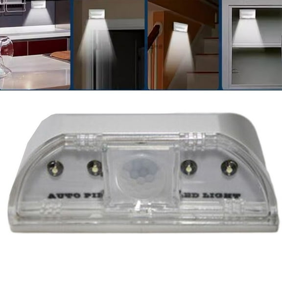 4 Led Motion Sensor Light Pir Infrared Keyhole Light Motion Sensor Night Light