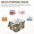 thumbnail image 6 of Yayeee Collapsible Cube Storage Bin with Lid Fabric Closet Decorative Basket with Handles, Floral Wilderness Pattern, 6 of 7