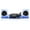 Blue, variant on Victrola Acrylic Bluetooth 40 watt Record Player with 2-Speed Turntable and Rechargeable Speakers - Blue