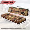thumbnail image 7 of FKELYI Art Abstract Geometric Print Mule Bench Seat Cover 2 Pcs Set Dustproof UTV Seat Cover Compatible with Kawasaki Mule 600/610 Anti-Scratch Seats Protector Decor, 7 of 7