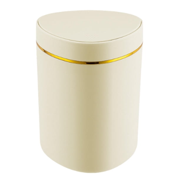 Cubo de basura tipo prensa, caja de almacenamiento de escritorio, cubo de almacenamiento, cubo de basura, cubo de basura amarillo