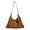 Dark Brown, variant on SPEKSEE Faux Suede Versatile Shoulder Bag Large Capacity Trendy Underarm Bag Solid Color Leisure Tote Handbag Travel Date Work Should