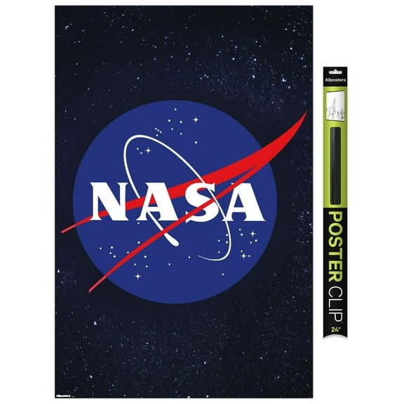 NASA - Portrait Logo Wall Poster, 22.375" x 34"