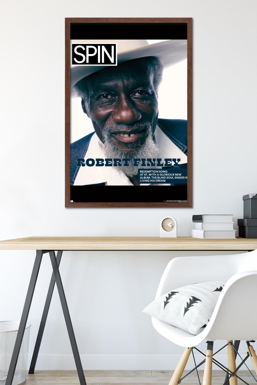 SPIN Magazine - Robert Finley 21 Wall Poster, 22.375" x 34" Framed
