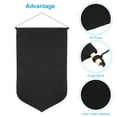 thumbnail image 3 of Uxcell 17" Length Enamel Pin Display Banner Canvas Pin Banner Wall Hanging Banner Black, 3 of 5