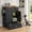 Black, variant on Advwin Pet Feeding Station Furniture with 2 Elevated Dog Bowls, Dog Food Storage Cabinet with Drawer, Adjustable Shelves & Hooks, Black