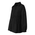 thumbnail image 5 of yocbz Maternity Sweaters Women Maternity Tops Casual Tunic Fall Shirts Crew Neck Long Sleeve Pregnancy Clothes Black,Size for 13-14 Years, 5 of 8