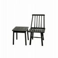 thumbnail image 3 of Open Box Jack Post Outdoor Hardwood Square Patio Dining Side End Table, Black, 3 of 8