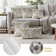 thumbnail image 6 of White Yellow Daisy Pillow Covers 2 Pack Eucalyptus Leaves Lavender Spring Retro Letter Pillowcase Waterproof Outdoor Throw Pillow Cover for Patio Garden Square Cushion 20”x20”, 6 of 9