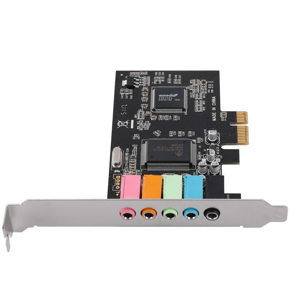Domilay Carte son PCIe 5.1 PCI Express Surround 3D pour PC avec des performances de son direct et un support à faible encombrement.