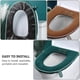 thumbnail image 2 of 2Pcs Bathroom Toilet Seat Covers Winter Warm Toilet Seat Cushion Pad with Zipper, 2 of 3