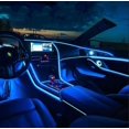 thumbnail image 1 of Cables de luz de coche USB Neon Blue El Wire para interior del coche 5V Neon El Wire para atmósfera Coche LED Interior tira de luz decoración de borde JM, 1 of 5