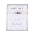 thumbnail image 1 of 12 pulseras del zodiaco para las mujeres hombres pulseras de piedra natural de piedras preciosas del zodiaco cristales de cuentas pulseras regalos, 1 of 3
